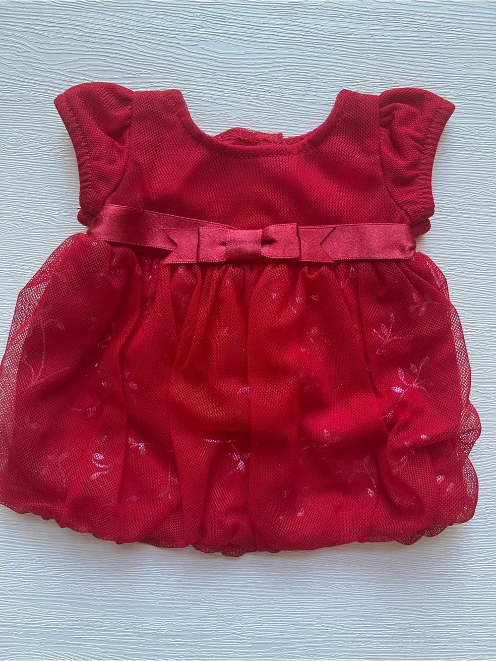 American Girl NIB Bitty Baby Red Party Dress Twinkle Party Outfit